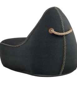 SACkit Sækkestol - Canvas Lounge Chair - 96x80x70 cm - Sort