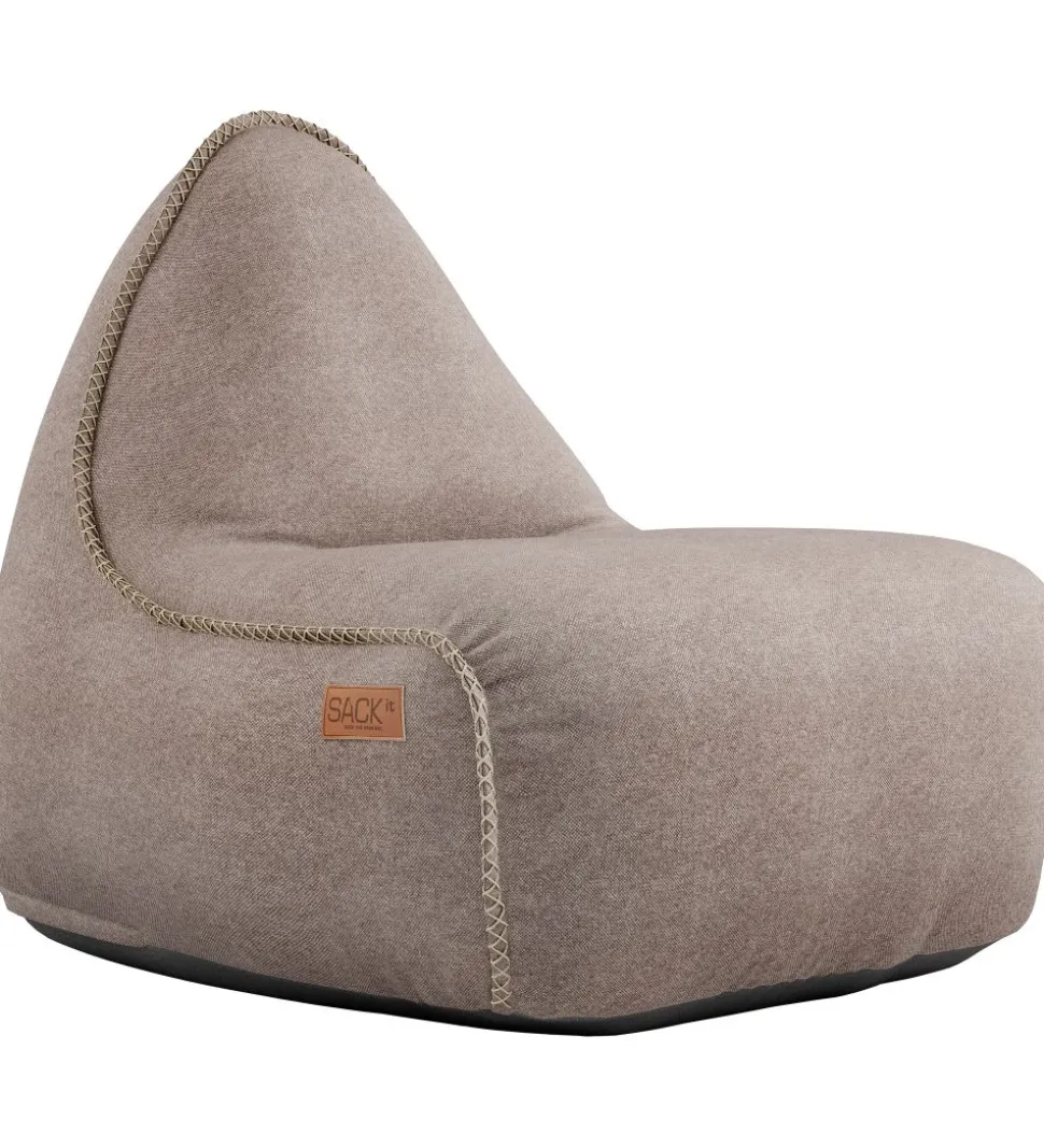SACKit Sækkestol - Canvas Lounge Chair - 96x80x70 cm - Sand