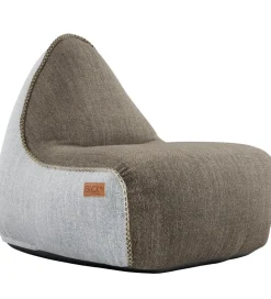 SACKit Sækkestol - Cobana Lounge Chair - 96x80x70 cm - Brun/Hvid