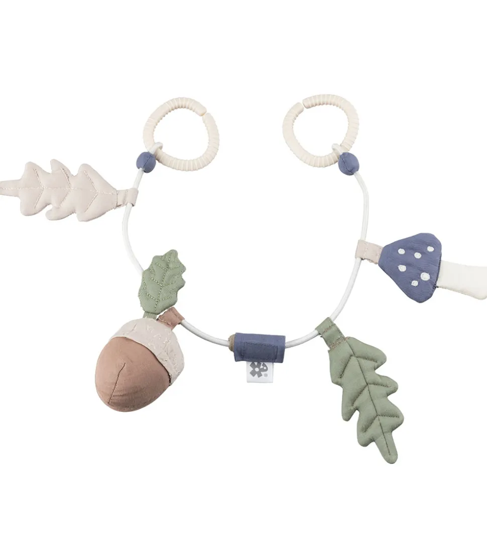 Sebra Barnevognskæde - Blade/Svamp/Agern