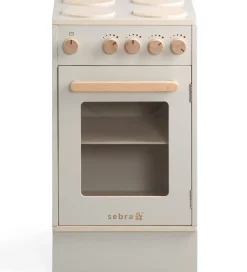 Sebra Legekøkken - Ovn & Komfur - Træ - Seabreeze Beige
