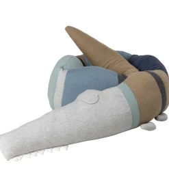 Sebra Pude - Strikket - 190 cm - Sleepy Croc - Dusty Blue Mix