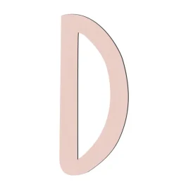 Sebra Træbogstaver - D - Birchbark Beige