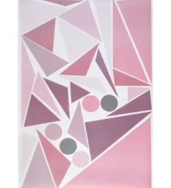 Sebra Wallstickers - Rosa Geometrisk Fugl