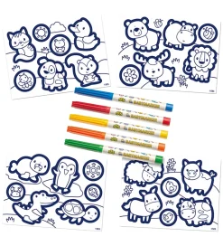 SES Creative - Min Første - Farvelæg Klistermærker