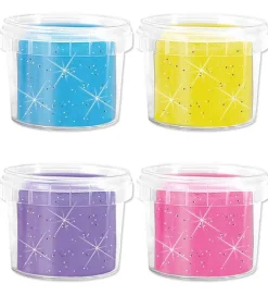 SES Creative Modellervoks - 4x90gr - Silkeblød Glitter