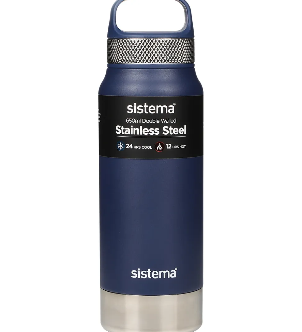Sistema Termoflaske - Stainless Steel - 650 ml - Blå