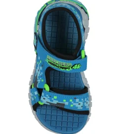 Skechers Sandaler - Mega Splash 4K - Sort/Blå/Grøn