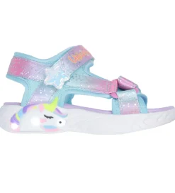 Skechers Sandaler m. Lys - Unicorn Dreams - Purple Multicolor