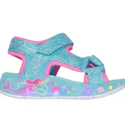 Skechers Sandaler m. Lys - Mermaid Dreams - Blue/Multi