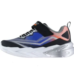 Skechers Sko m. Lys - Flex-Glow Ultra - Sort/Blå