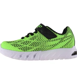 Skechers Sko m. Lys - Flex-Glow Elite - Lime Black