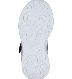 Skechers Sko m. Lys - Heart Jewels - Navy/Multi