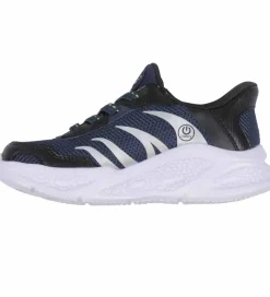 Skechers Sko m. Lys - Meteor Light - Brisk Beams - Navy/Sort