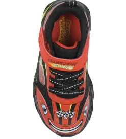 Skechers Sko m. Lys - Thermo-Flash Wheel Buddies - Rød/Sort