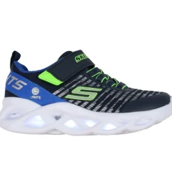 Skechers Sko m. Lys - Twisty Brights - Navy/Blue