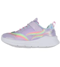 Skechers Sko m. Lys - Unicorn Chaser - Lavender/Multi