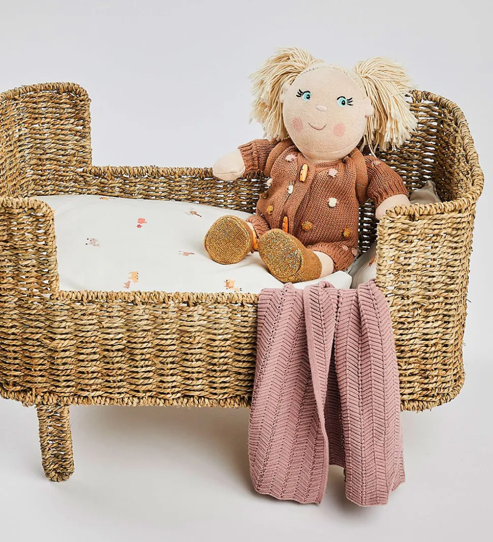 Smallstuff Dukketæppe - Strik - 36x47 cm - Powder