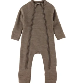 Smallstuff Køredragt m. Lynlåse - Uld - Nature