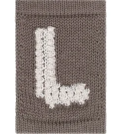 Smallstuff Strikket Bogstav - L - Natur Alfabet