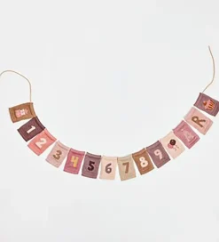 Smallstuff Strikket Flag - 1 - Rosa Tal