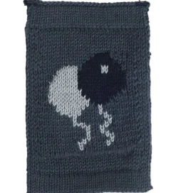 Smallstuff Strikket Flag - Fødselsdagsballoner - Blå Motiv