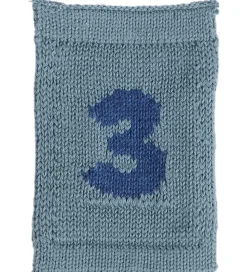 Smallstuff Strikket Flag - 3 - Blå Tal