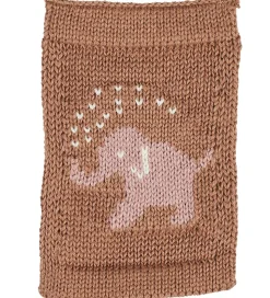 Smallstuff Strikket Flag - Elefant - Rosa Motiv