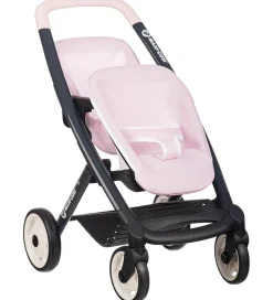 Smoby Tvillingeklapvogn Til Dukker - Maxi-Cosi - Pink