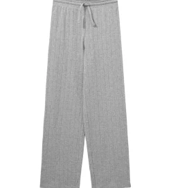 Sofie Schnoor Bukser - LovaSY - Gråmeleret m. Hulmønster