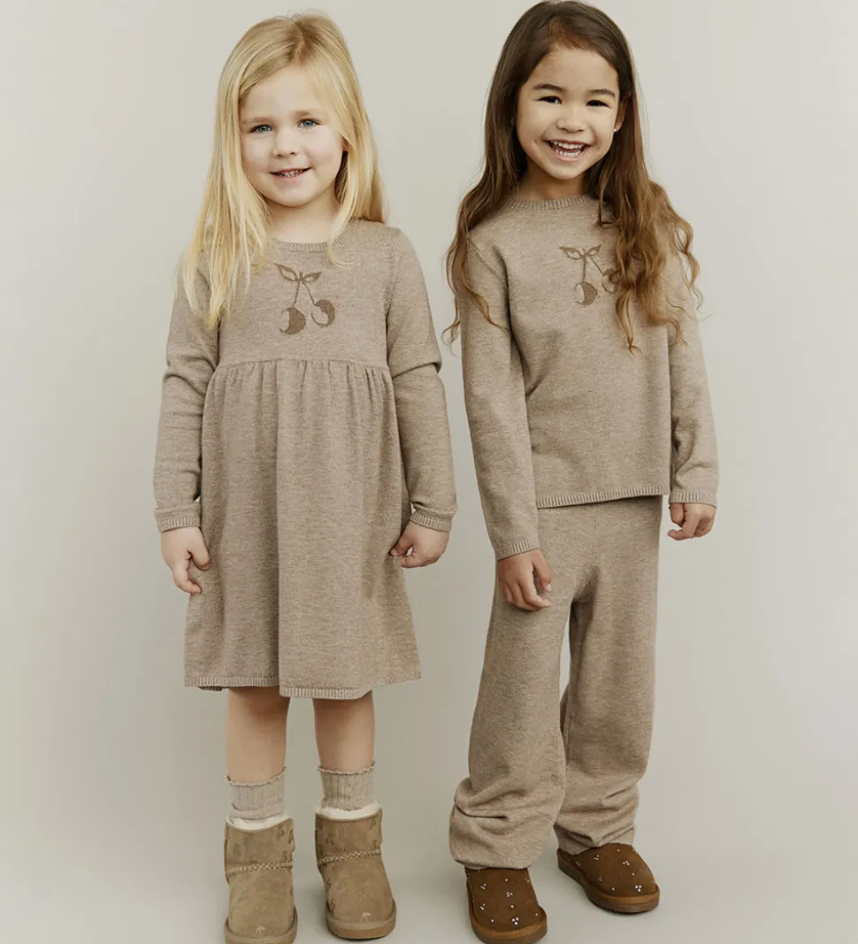 Sofie Schnoor Kjole - Strik - Uld - Dagnysb - Brunmeleret