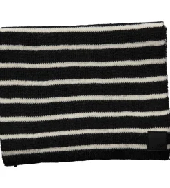 Sofie Schnoor Tørklæde - Strik - Lailasy - Sort m. Striber