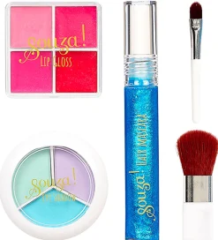 Souza Sminkesæt - Øjenskygge/Lipgloss/Hårmascara - Princess