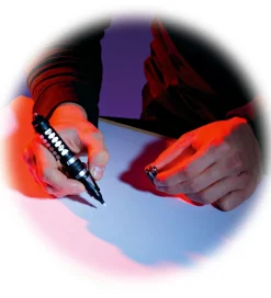 SpyX - Natmissionssæt - LED Lys - Gul/Rød/Grøn