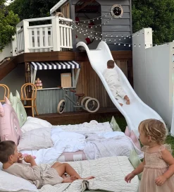 SunnyLife Børneseng - Oppustelig - Monster - Sage