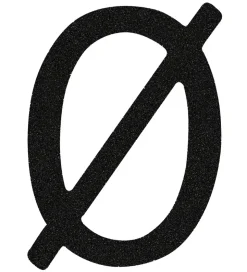 That's Mine Bogstav - Ø - Sort Glimmer