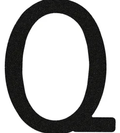 That's Mine Bogstav - Q - Sort Glimmer