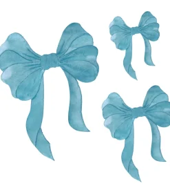 That's Mine Wallstickers - 3-pak - Blå Sløjfe