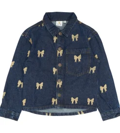 The New Denimjakke - TnRaquel - Medium Blue Denim AOP