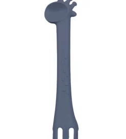 Tiny Tot Bestik - Ske/Gaffel - Silikone - Himmelblå