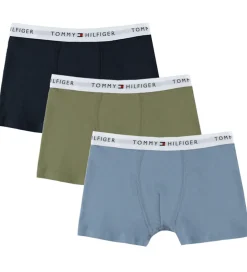 Tommy Hilfiger Boxershorts - 3-pak - Brisk Blue/Utility Sage/Des