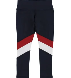 Tommy Hilfiger Leggings - Navy m. Rød/Hvid