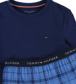 Tommy Hilfiger Nattøj - Preppy Navy/Tonal Check Navy