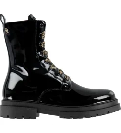Tommy Hilfiger Støvler - Lace-Up - Sort
