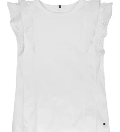 Tommy Hilfiger Top - Broderie Anglaise - Hvid