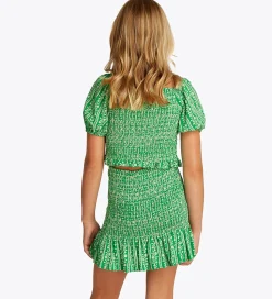 Tommy Hilfiger Top - Printed Smock - Radiant Green