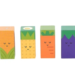 Vilac Klodser m. Lyd - Træ - 11 Dele - Frugt og Grøntsager