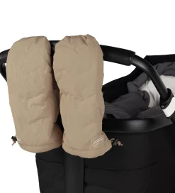 Voksi Barnevognshandsker - Dark Sand/Light Grey