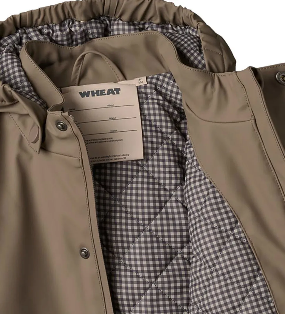 Wheat Regnjakke m. Termo - PU - Aju - Dry Wood