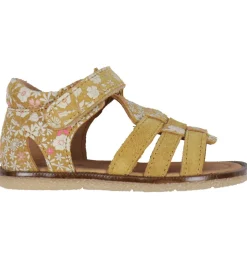 Wheat Sandaler - Bray - Tan White Flowers